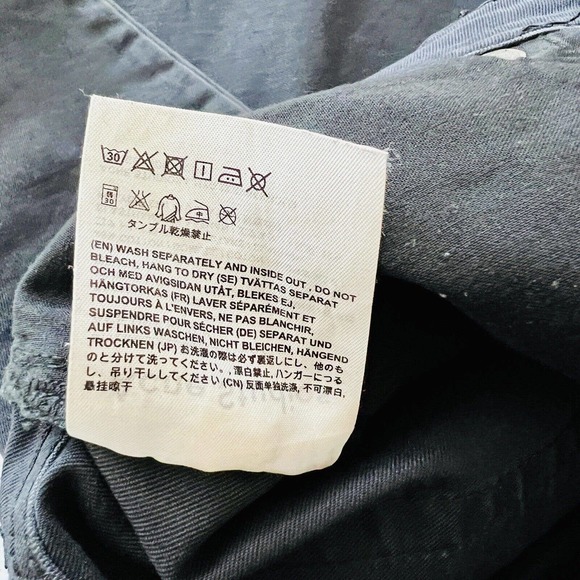 Men's Acne Studios Ace Ups Black Skinny Jeans Size 32x34 - Picture 12 of 12